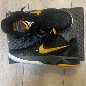 Nike Zoom Kobe VI Black Del Sol Size 8.5